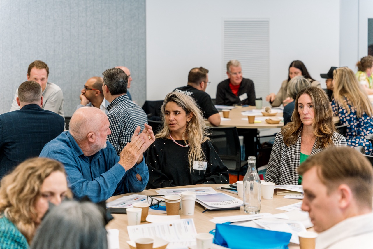 A panel at a Meshpoints event
